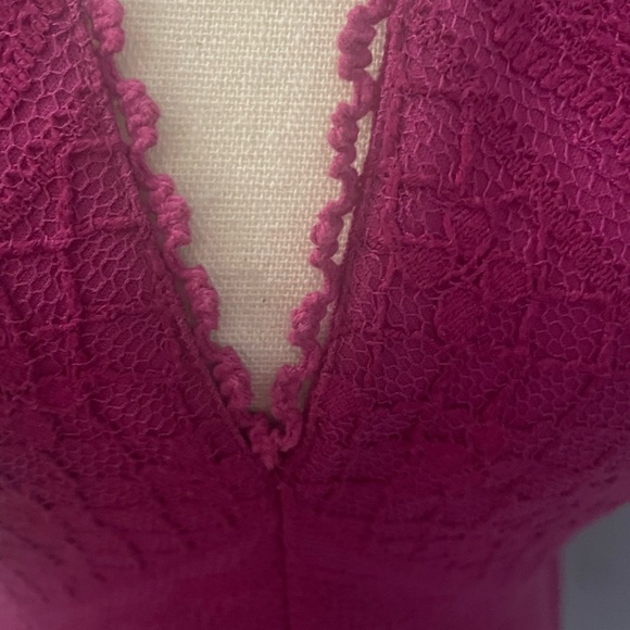 Free People MiniDress Zip back V-neck pink size XS size 4 - Picture 13 of 16